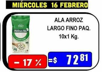 Dulcenter Ala Arroz Largo Fino Paq oferta