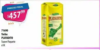 Micropack Yerba Playadito Suave Paquete oferta