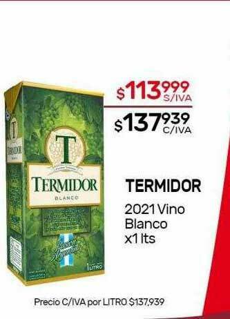 Nini Mayorista Termidor 2021 Vino Blanco oferta