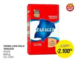 Atomo Conviene Taragüi yerba con palo 4flex oferta