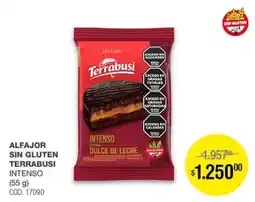 Atomo Conviene Terrabusi alfajor sin gluten intenso oferta