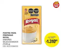 Atomo Conviene Royal postre para preparar sabores seleccionados oferta