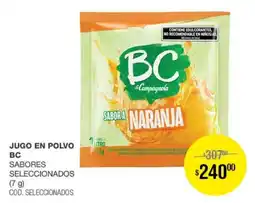 Atomo Conviene Bc jugo en polvo sabores seleccionados oferta