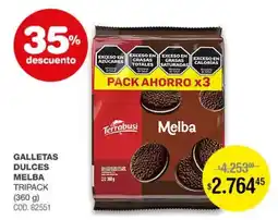Atomo Conviene Terrabusi galletas dulces melba oferta