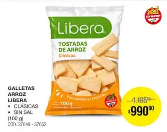 Libera galletas arroz