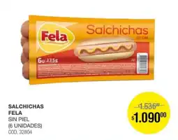 Atomo Conviene Fela salchichas sin piel oferta