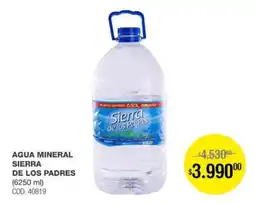 Atomo Conviene Sierra agua mineral de los padres oferta