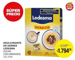 Atomo Conviene Ledesma edulcorante en sobres oferta