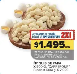 Carrefour Carrefour ñoquis de papa oferta