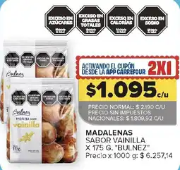 Carrefour Bulnez madalenas sabor vainilla oferta