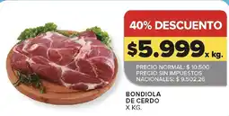 Carrefour Bondiola de cerdo oferta