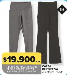 Carrefour Tex calza deportiva oferta
