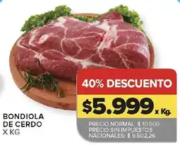 Carrefour Bondiola de cerdo oferta