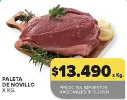 Carrefour Paleta de novillo oferta