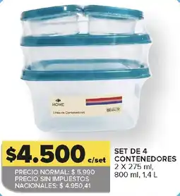 Carrefour Home contenedores oferta