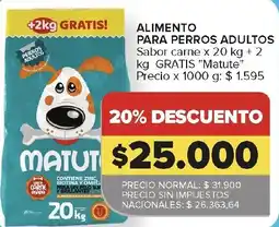 Carrefour Matut alimento para perros adultos oferta