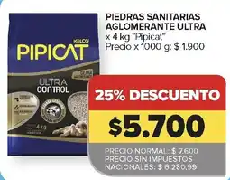 Carrefour Pipicat piedras sanitarias aglomerante ultra oferta