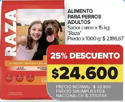 Carrefour Raza alimento para perros adultos oferta