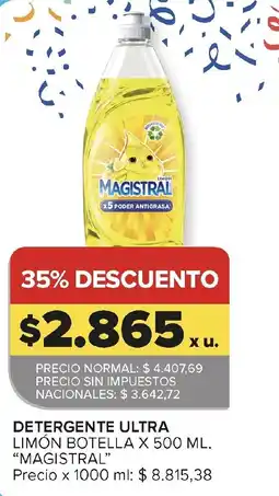 Carrefour Magistral detergente ultra limón oferta