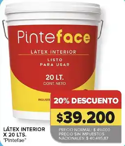 Carrefour Pinteface látex interior oferta