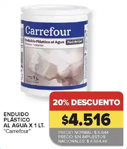 Carrefour Carrefour enduido plastico al agua oferta