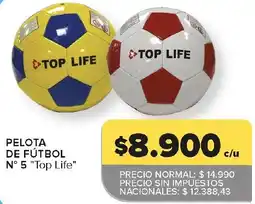 Carrefour Top life pelota de fútbol oferta