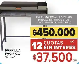 Carrefour Parrilla pacífico "Nuke" oferta