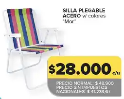 Carrefour Silla plegable acero oferta
