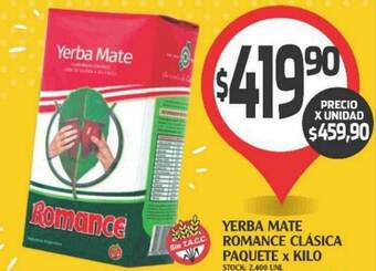 Yerba Mate Romance Clásica Paquete