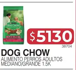 Masivos Dog chow alimento perros adultos mediano/grande oferta
