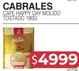 Masivos Cabrales cafe happy day molido tostado oferta