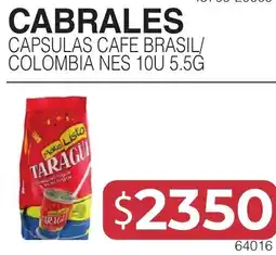 Masivos Cabralles capsulas cafe brasil/colombia nes oferta