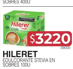 Masivos Hileret edulcorante stevia en sobres oferta