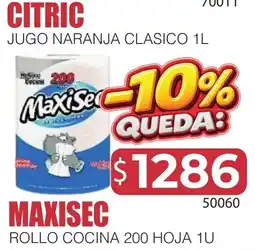 Masivos Citric jugo naranja clasico 1l oferta