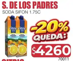 Masivos Citric soda sifon oferta