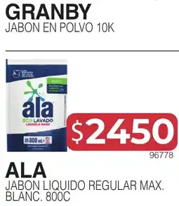 Masivos Granby jabon en polvo 10k oferta
