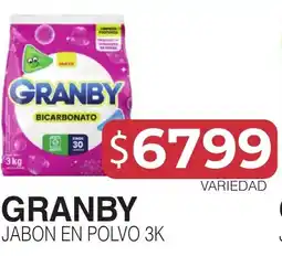 Masivos Granby jabon en polvo 3k oferta