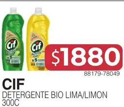 Masivos Cif detergente bio lima/limon oferta