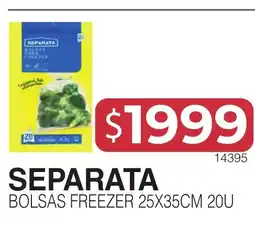 Masivos Separata bolsas freezer oferta