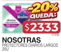Masivos Nosotras protectores diarios largos oferta