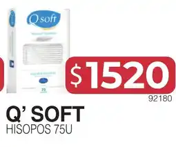 Masivos Q' soft hisopos 75u oferta