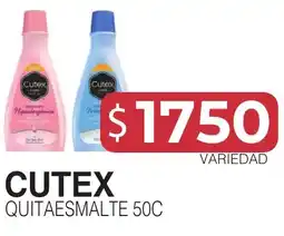 Masivos Cutex quitaesmalte 50c oferta