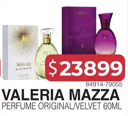 Masivos Valeria Mazza perfume original/velvet oferta