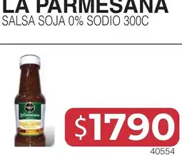 Masivos La parmesana salsa soja 0% sodio 300c oferta