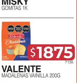 Masivos Valente madalenas vainilla oferta