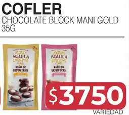 Masivos Cofler chocolate block mani gold oferta
