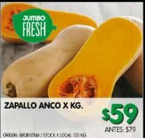 Jumbo Zapallo anco kg oferta