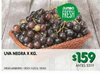 Jumbo Uva negra x kg oferta