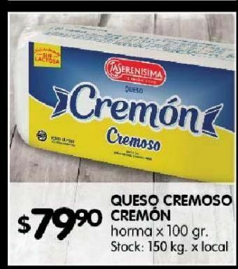 Disco Queso cremoso cremon oferta