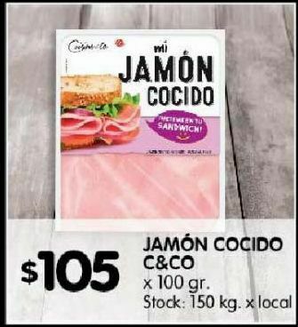 Disco Jamón cocido cuisine & co 100g oferta